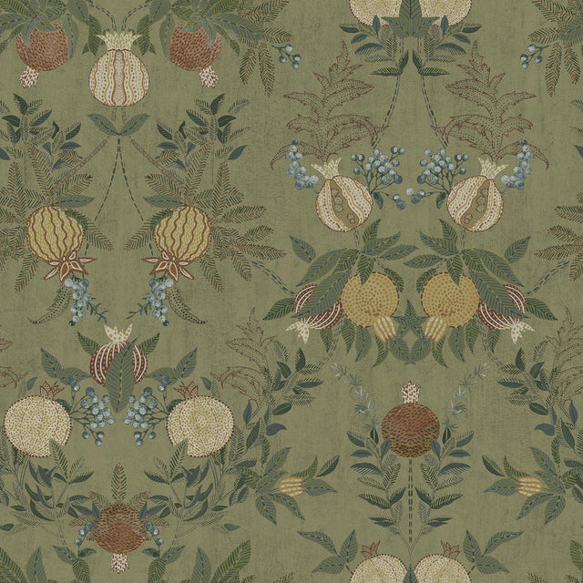 Brewster Home Fashions Chris Loves Julia Chris Loves Julia NuWallpaper Melograno Moss Wallpaper