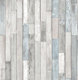 Brewster Home Fashions NuWallpaper None Brick, Wood & Stone Multicolor Wallpaper