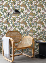 Brewster Home Fashions NuWallpaper None Trees Rainbow Wallpaper