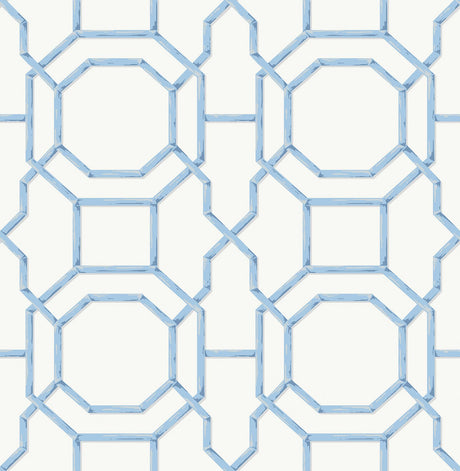 Brewster Home Fashions NuWallpaper None Geometrics Sapphire Wallpaper