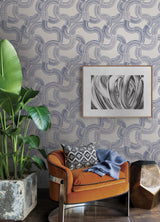 Brewster Home Fashions NuWallpaper None Novelty Cobalt Wallpaper
