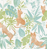 Brewster Home Fashions NuWallpaper None Novelty Teal Lime Wallpaper