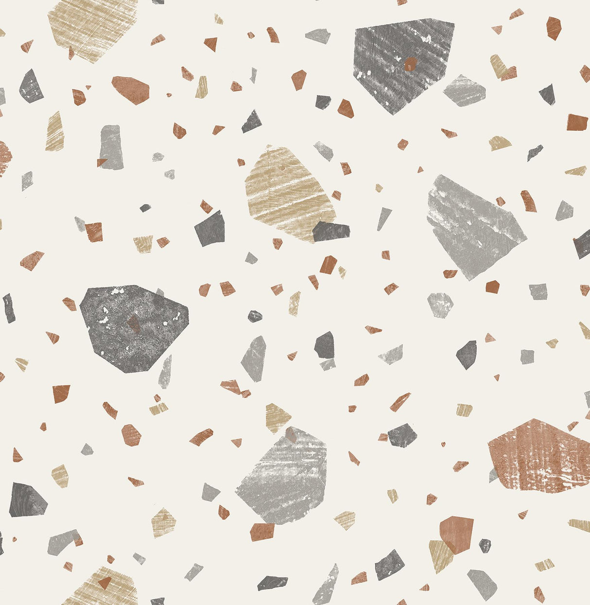 Brewster Home Fashions NuWallpaper None Stone Earth Wallpaper