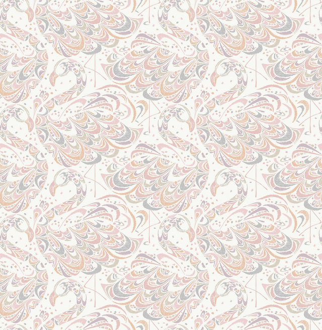 Brewster Home Fashions NuWallpaper None Novelty Pink Wallpaper