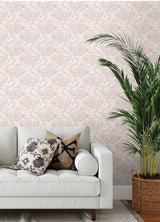 Brewster Home Fashions NuWallpaper None Novelty Pink Wallpaper