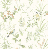Brewster Home Fashions NuWallpaper None Leaves Sage Wallpaper