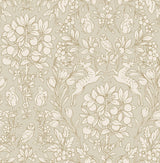 Brewster Home Fashions NuWallpaper None Deer Taupe Wallpaper