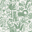Brewster Home Fashions NuWallpaper None Birds Green Wallpaper