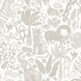 Brewster Home Fashions NuWallpaper None Birds Taupe Wallpaper