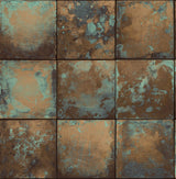 Brewster Home Fashions NuWallpaper None Tiles Copper Wallpaper
