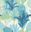 Brewster Home Fashions NuWallpaper None Trees Teal Wallpaper