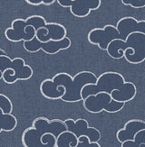 Brewster Home Fashions NuWallpaper None Clouds Navy Wallpaper