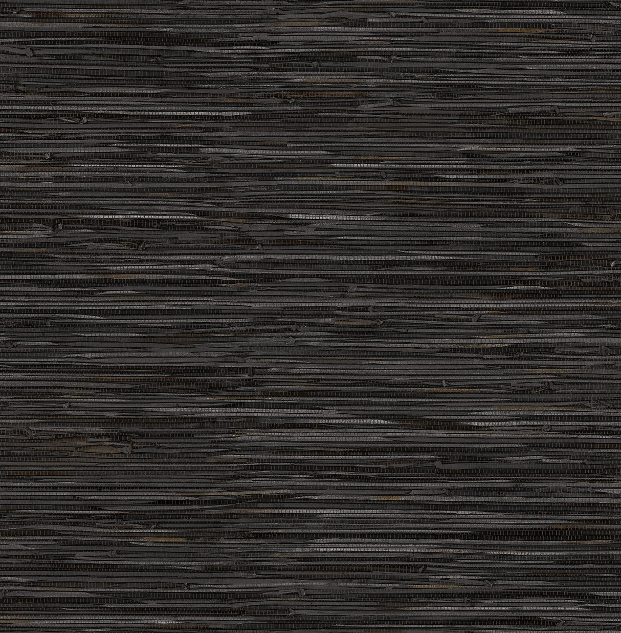Brewster Home Fashions NuWallpaper None Faux Grasscloth Black Wallpaper