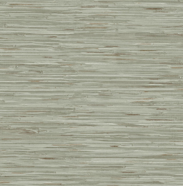Brewster Home Fashions NuWallpaper None Faux Grasscloth Green Wallpaper