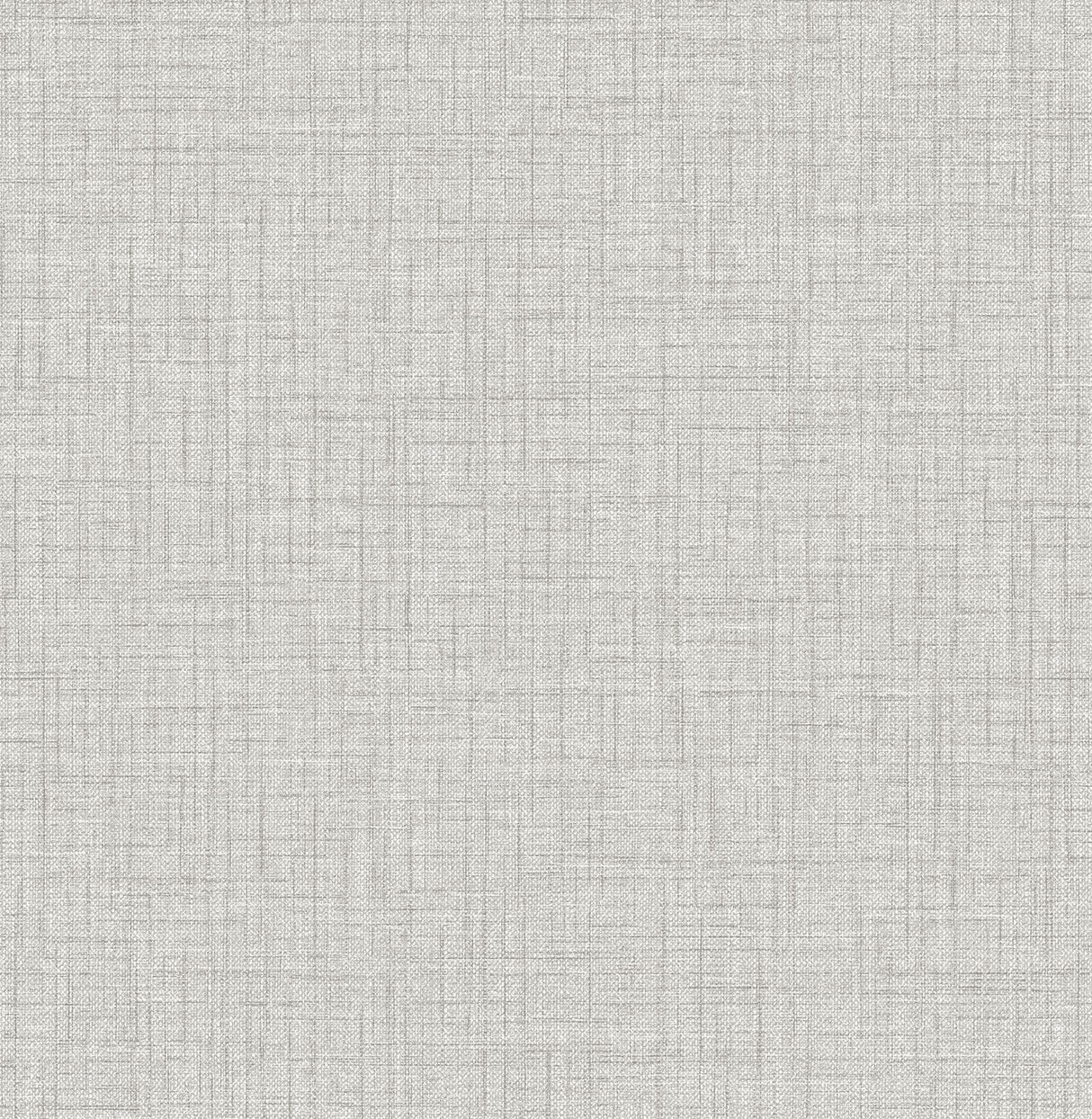 Brewster Home Fashions NuWallpaper None Fabric Textures Grey Wallpaper