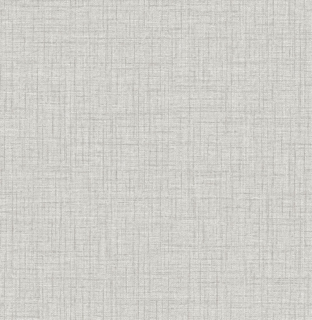 Brewster Home Fashions NuWallpaper None Fabric Textures Grey Wallpaper