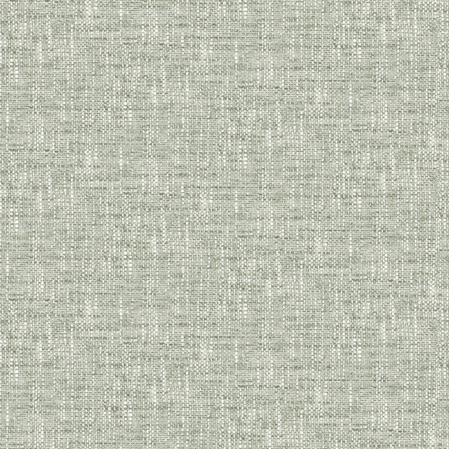 Brewster Home Fashions NuWallpaper None Fabric Textures Sage Wallpaper