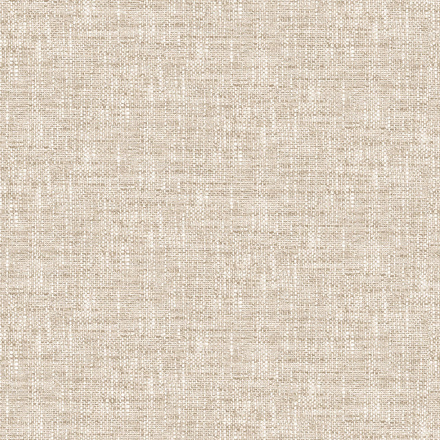 Brewster Home Fashions NuWallpaper None Fabric Textures Tan Wallpaper