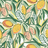 Brewster Home Fashions NuWallpaper None Fruit Peach Wallpaper