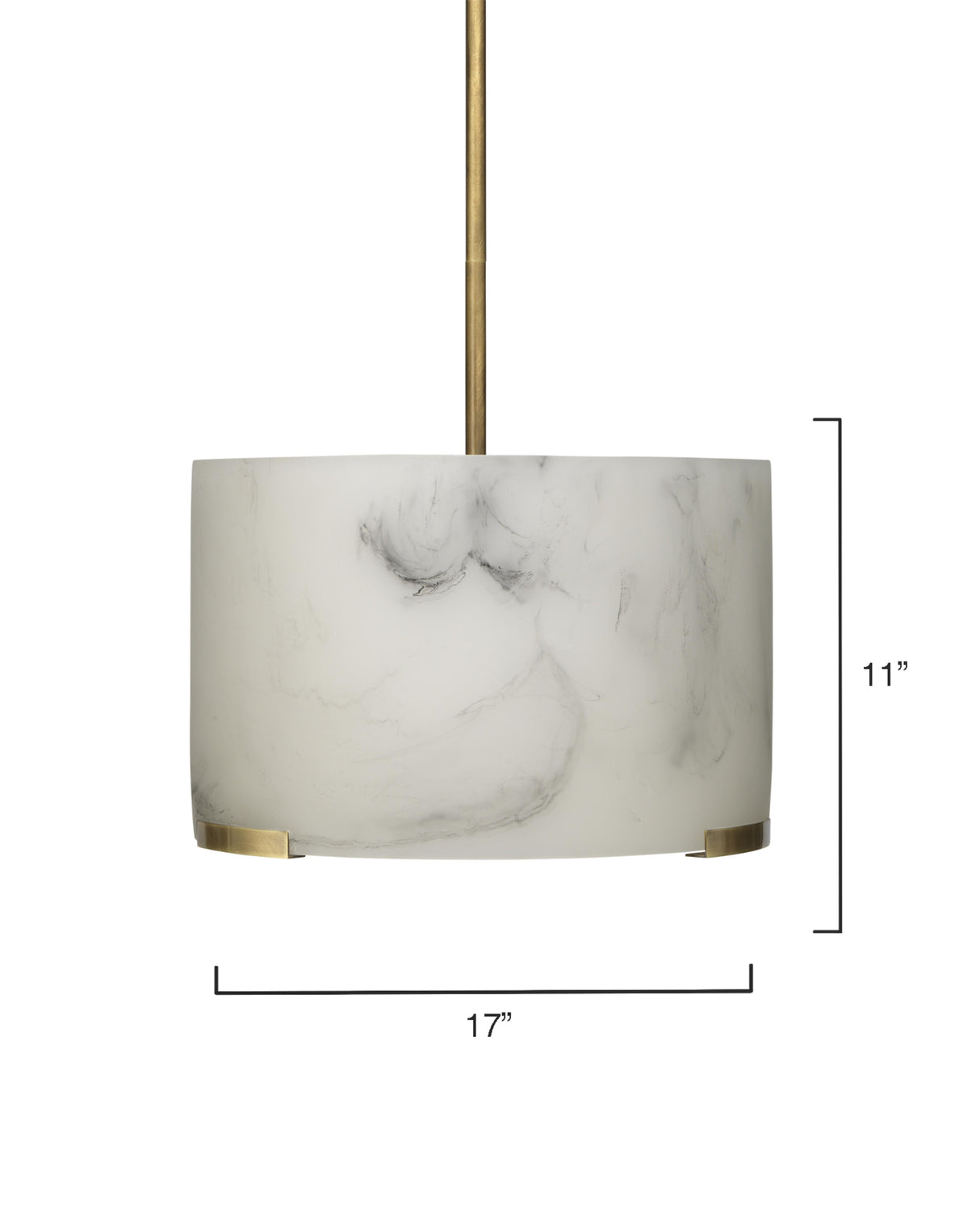 Jamie Young Elancourt Faux Alabaster 3-Light Pendant