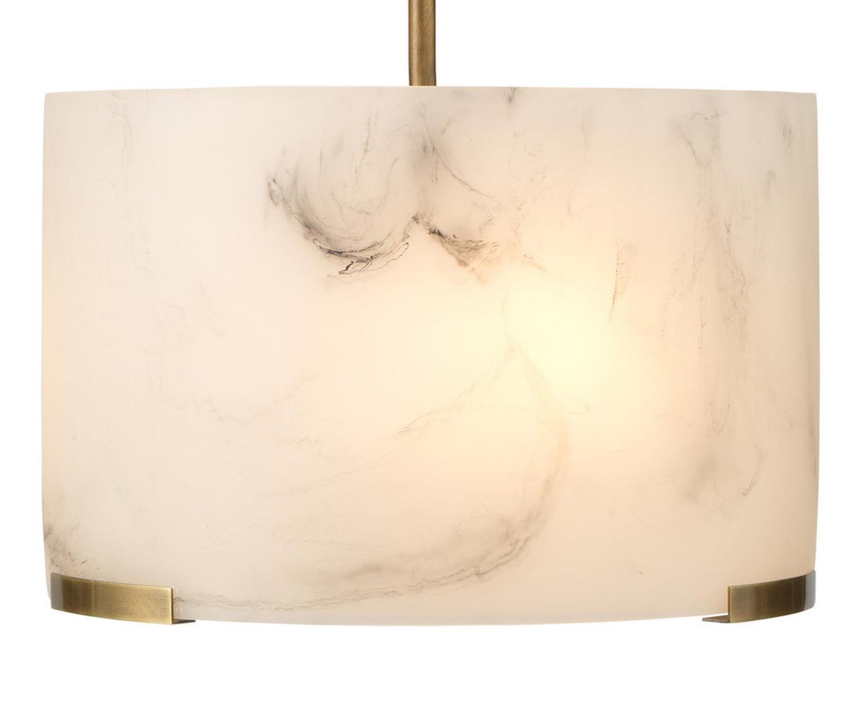 Jamie Young Elancourt Faux Alabaster 3-Light Pendant