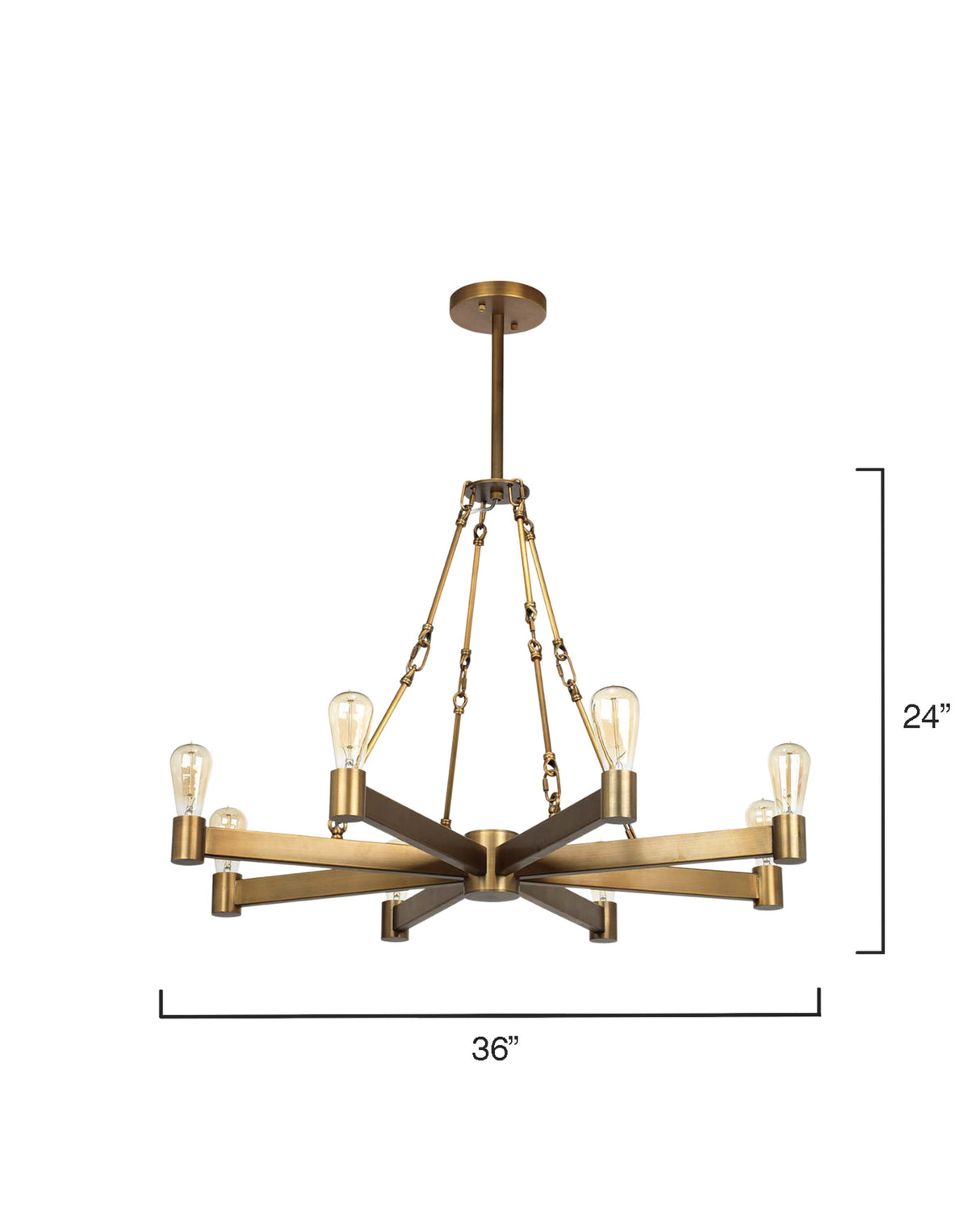 Jamie Young Manchester 8-Light Metal Chandelier