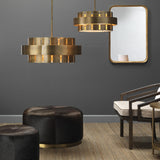 Jamie Young Orbit Steel 4-Light Chandelier