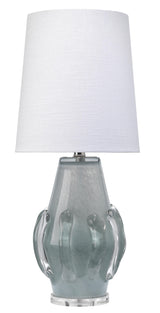 Jamie Young Talon Glass Table Lamp with Linen Shade