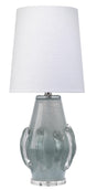 Jamie Young Talon Glass Table Lamp with Linen Shade