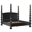 NOIR Brancusi Bed Eastern King Hand Rubbed Black