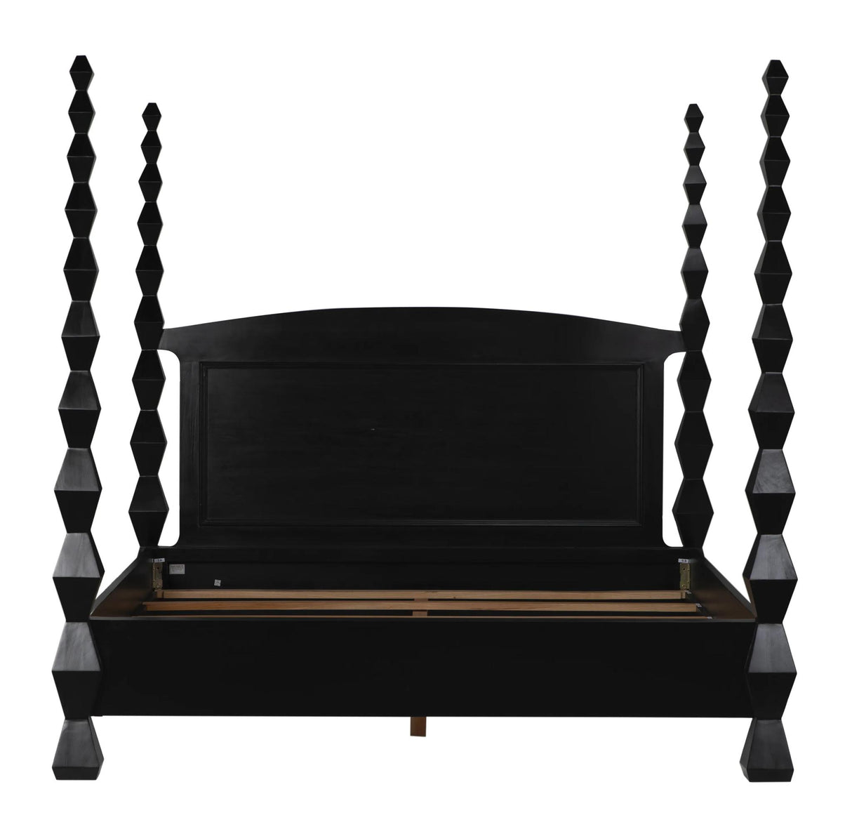 NOIR Brancusi Bed Eastern King Hand Rubbed Black