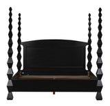 NOIR Brancusi Bed Eastern King Hand Rubbed Black