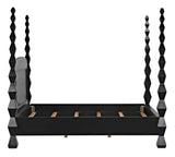 NOIR Brancusi Bed Eastern King Hand Rubbed Black