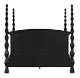 NOIR Brancusi Bed Eastern King Hand Rubbed Black