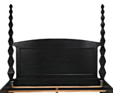 NOIR Brancusi Bed Eastern King Hand Rubbed Black