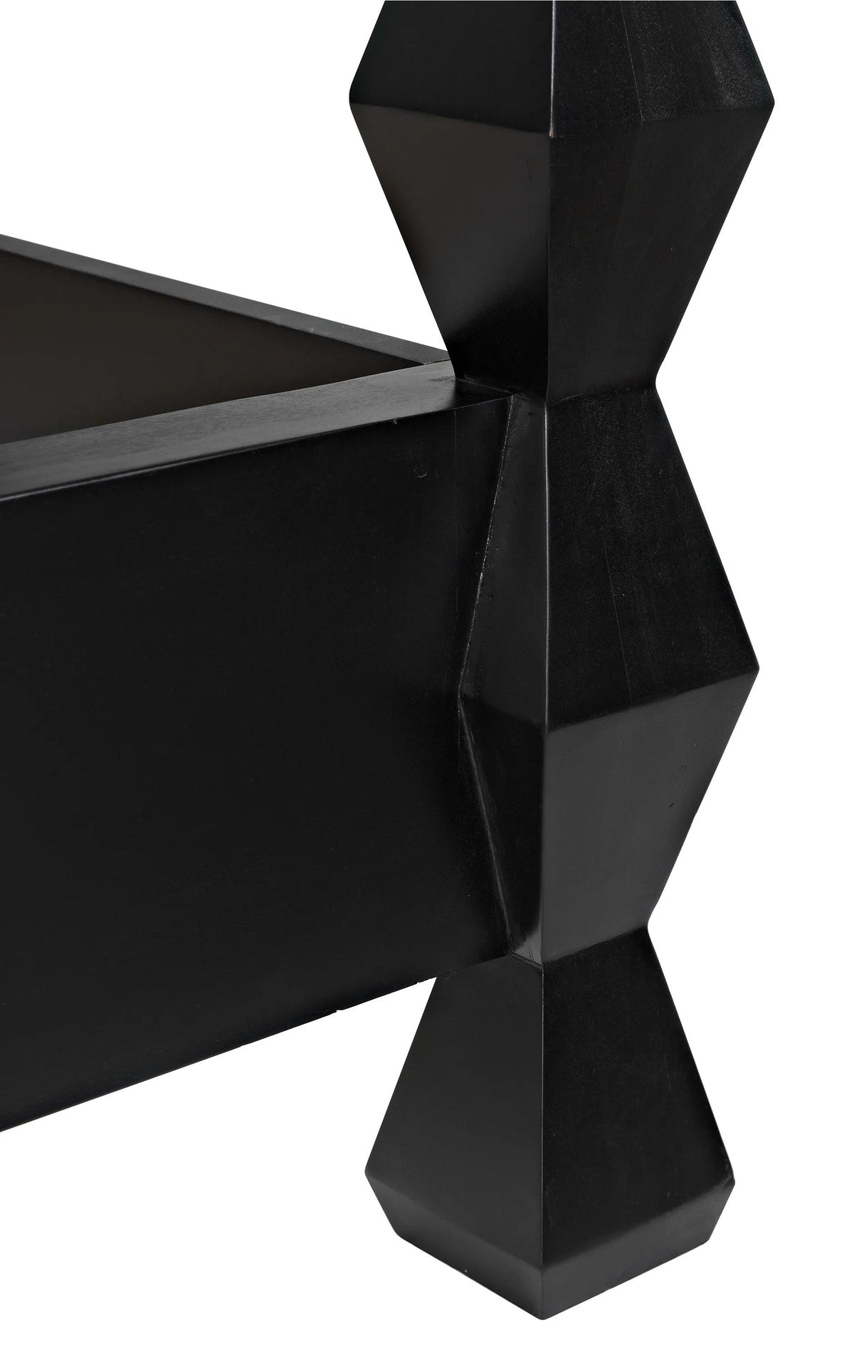 NOIR Brancusi Bed Eastern King Hand Rubbed Black