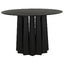 NOIR Column Dining Table Black Steel