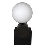 NOIR Kate Table Lamp Black Metal with Antique Brass Accent