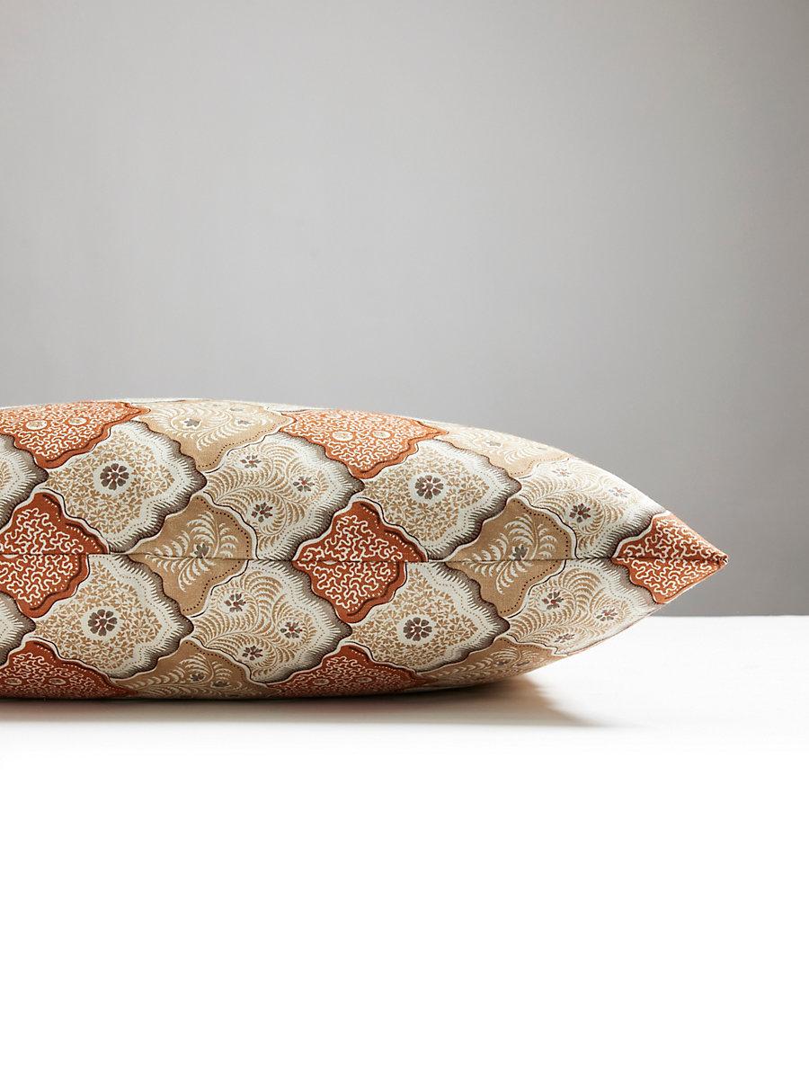 Scalamandre Akira 22 X 22 - Cognac Decorative Pillow