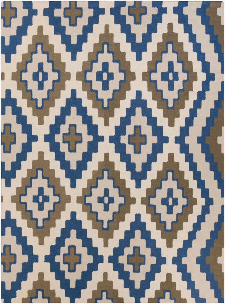 Surya Alameda AMD-1047 Beige;Charcoal;Dark Blue;Light Beige 5' x 8' Rug