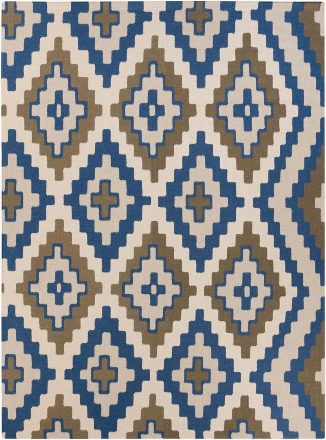 Surya Alameda AMD-1047 Beige;Charcoal;Dark Blue;Light Beige 8' x 11' Rug