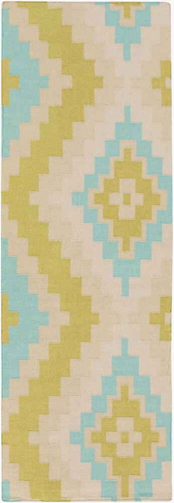 Surya Alameda AMD-1050 Aqua;Ivory;Light Green;Taupe 8' x 11' Rug