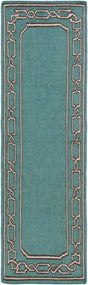 Surya Alameda AMD-1057 Dark Brown;Light Beige;Seafoam 2'6" x 8' Rug