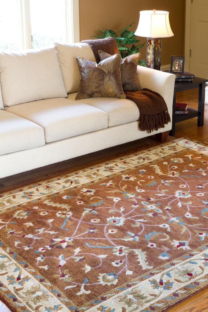 Surya Anastacia ANA-8403 Beige;Brown;Dark Green;Dusty Pink;Light Olive;Olive;Pale Blue;Plum;Red;Wheat 9' x 13' Rug