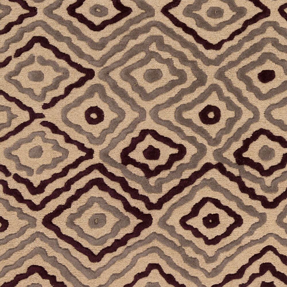 Surya Atlas ATS-1011 Charcoal;Purple;Taupe 5' x 8' Rug