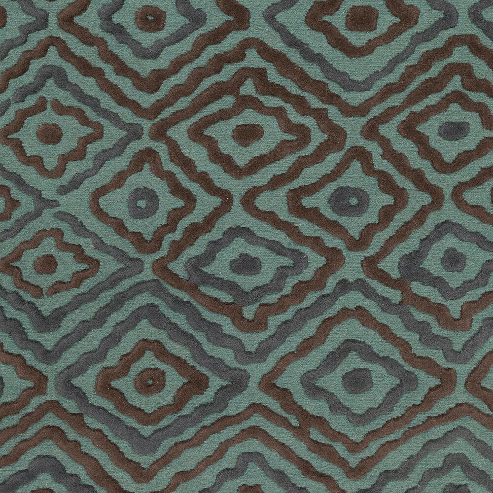 Surya Atlas ATS-1013 Charcoal;Deep Teal;Teal 2' x 3' Rug