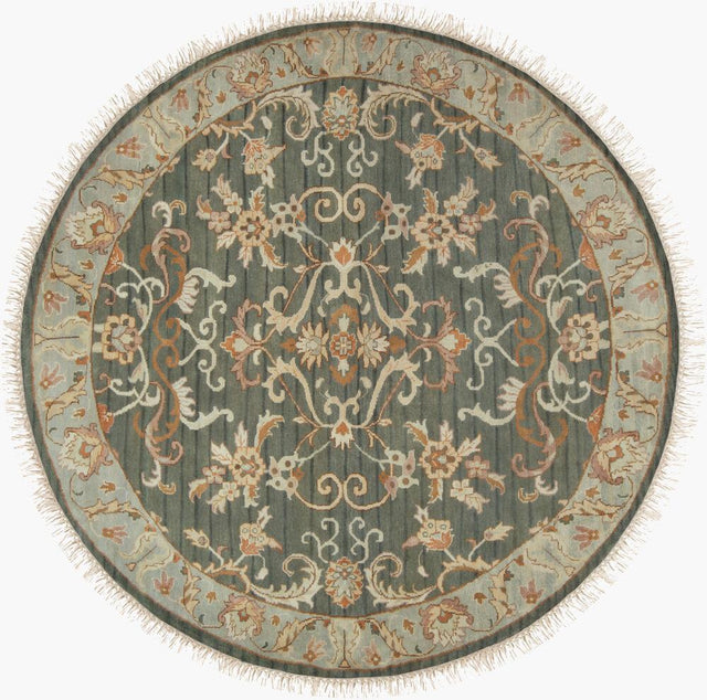 Surya Babylon BL-1041 Brown;Dark Brown;Light Olive;Medium Green;Sage;Tan;Wheat 8' x 8' Rug