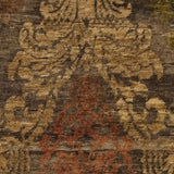 Surya Brocade BRC-1001 Brown;Dark Brown;Dark Red;Olive 2' x 3' Rug