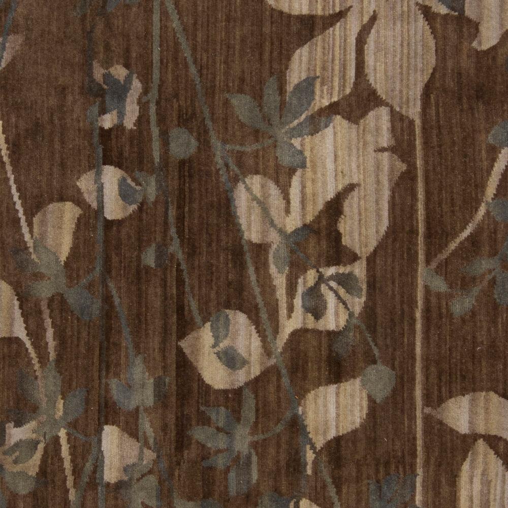 Surya Brocade BRC-1003 Dark Brown;Light Beige;Medium Gray 8' x 11' Rug