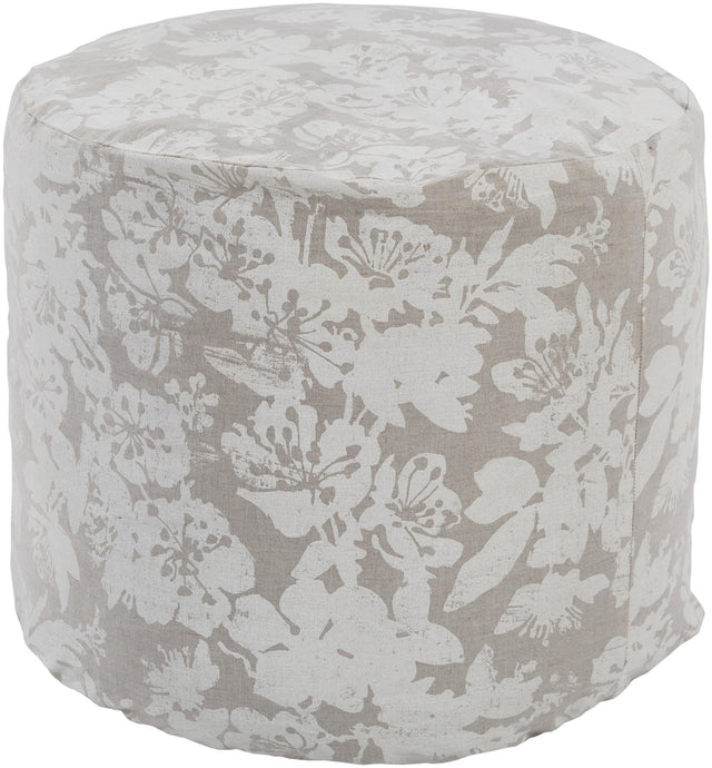 Surya Clara CAPF-006 18"H x 18"W x 18"D Pouf